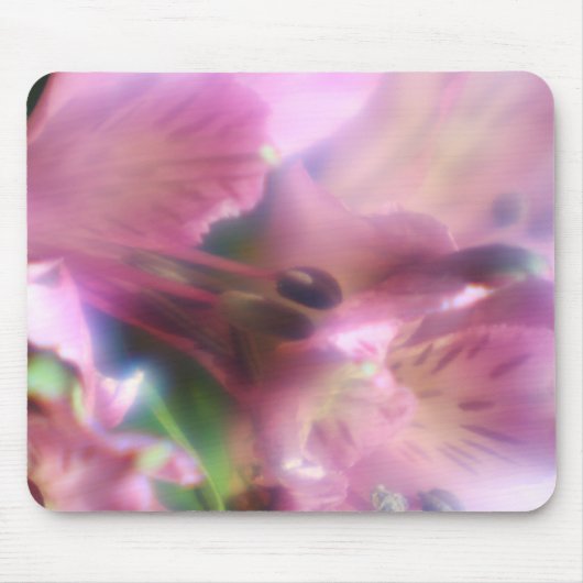 Lila Alstroemeria-Mausunterlage Mousepad (Vorne)