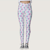 Lila Alto Clef Leggings (Vorderseite)