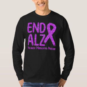 Lila Alzheimer-Alzheimer-Alz-Erinnerungen T-Shirt
