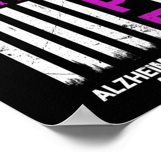 Lila Alzheimer-Krankheit Sensibilisierung für die  Poster (Ecke)