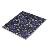 Lila Amaryllische Blume Fliese (Seite)