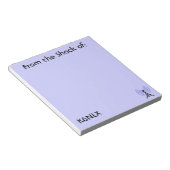 Lila Amateur-Radio-Rufzeichen Notepad Notizblock (angewinkelt)