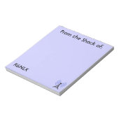 Lila Amateur-Radio-Rufzeichen Notepad Notizblock (Rotiert)