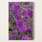 Lila American Beautyberry Botanical Notizblock (Rückseite)