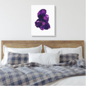 Lila Amethist Vector Art Single drucken Leinwanddruck (Insitu (Schlafzimmer))