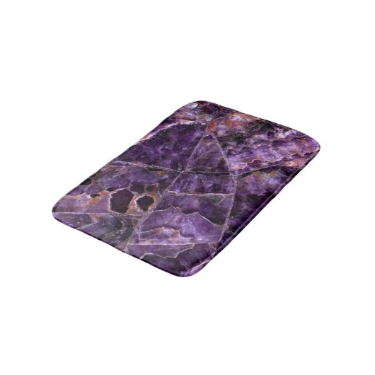 Lila Amethyst Badematte (Schrägansicht)