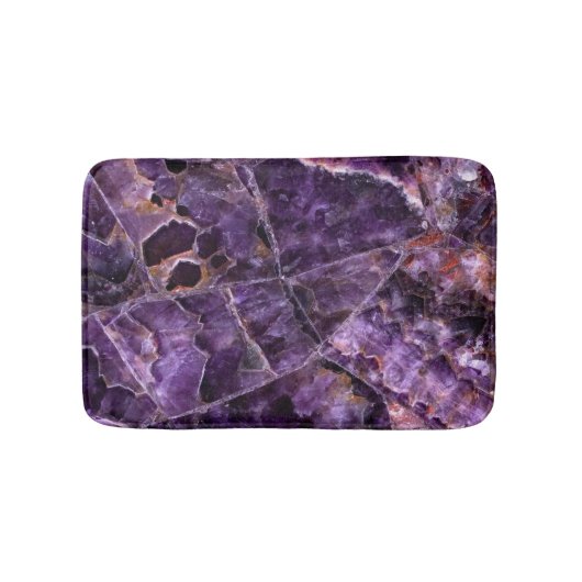 Lila Amethyst Badematte (Vorderseite)