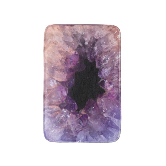 Lila Amethyst Badematte (Vorderseite Vertikal)
