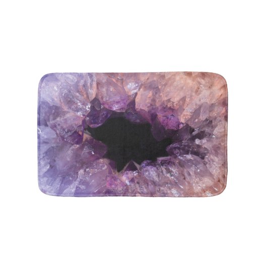 Lila Amethyst Badematte (Vorderseite)