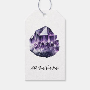 Lila Amethyst beruhigender Kristall Metaphysik Geschenkanhänger