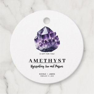 Lila Amethyst beruhigender Quarzkristall zur Hochz Geschenkanhänger