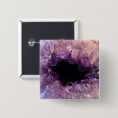 Lila Amethyst Button (Vorne & Hinten)