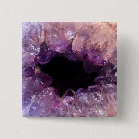 Lila Amethyst Button (Vorderseite)
