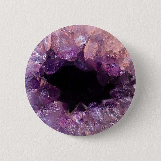 Lila Amethyst Button (Vorderseite)