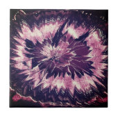 Lila Amethyst Crystal Fliese (Vorderseite)