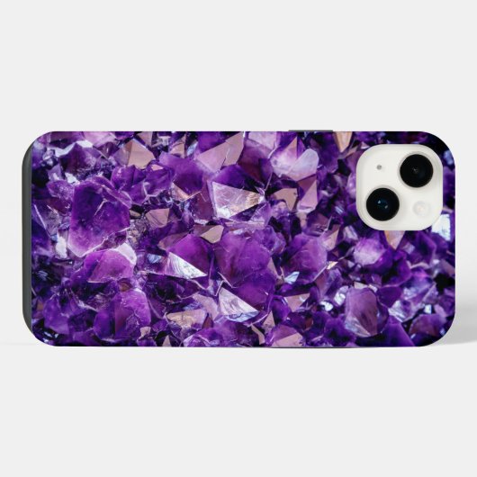 Lila Amethyst Crystal Gems IPhone Samsung Case Hülle (Rückseite (Horizontal))