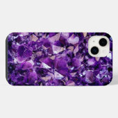 Lila Amethyst Crystal Gems IPhone Samsung Case iPhone Hülle (Rückseite (Horizontal))