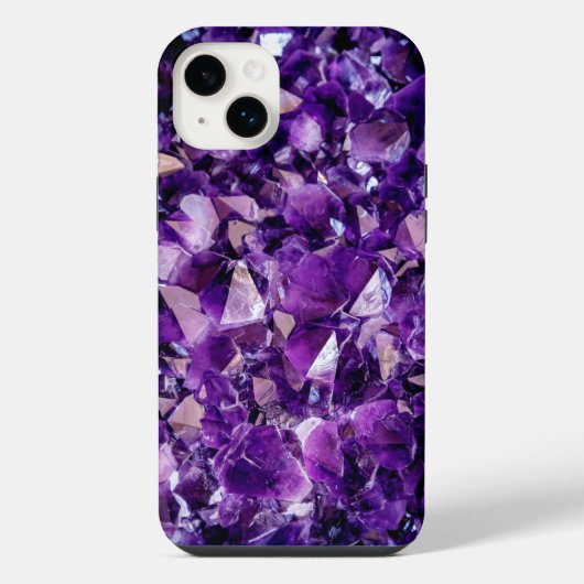 Lila Amethyst Crystal Gems IPhone Samsung Case iPhone Hülle (Rückseite)