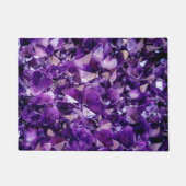 Lila Amethyst Crystal Gemstone Doormat Rug Fußmatte (Vorderseite)
