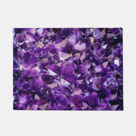 Lila Amethyst Crystal Gemstone Doormat Rug Fußmatte