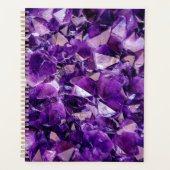 Lila Amethyst Crystal Gemstone Planer Kalender (Vorderseite)