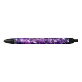 Lila Amethyst Crystal Geode Gemstone Pen Kugelschreiber