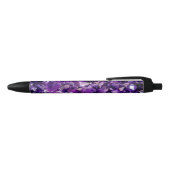 Lila Amethyst Crystal Geode Gemstone Pen Kugelschreiber (Oberseite)