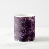 Lila Amethyst Crystal Quartz Energiepmuster Kaffeetasse (Mittel)