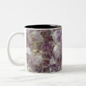 Lila Amethyst Crystal Stone Tasse (Links)