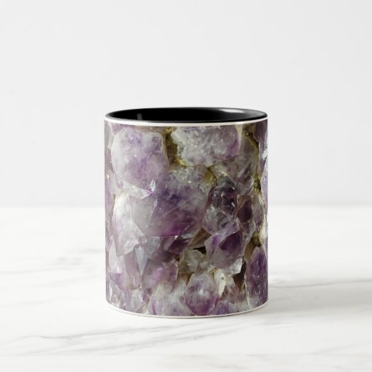Lila Amethyst Crystal Stone Tasse (Mittel)