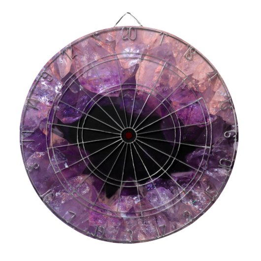 Lila Amethyst Dartscheibe (vorne)