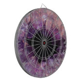 Lila Amethyst Dartscheibe (Vorderseite Links)