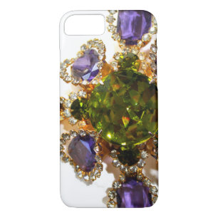Lila Amethyst Diamonds Emeralds Schmuck Case-Mate iPhone Hülle