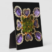 Lila Amethyst Diamonds Emeralds Schmuck Fotoplatte (Seite)