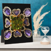 Lila Amethyst Diamonds Emeralds Schmuck Fotoplatte (Seite)