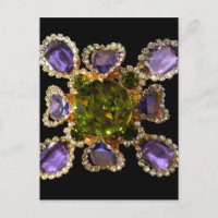 Lila Amethyst Diamonds Emeralds Schmuck