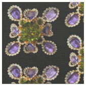 Lila Amethyst Diamonds Emeralds Schmuck Stoff (Nahaufnahme)