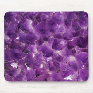 Lila Amethyst Edelstein-Felsen Februar Birthstone Mousepad
