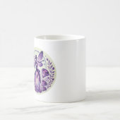 Lila Amethyst Fairy Fairies Kaffeetasse (Mittel)