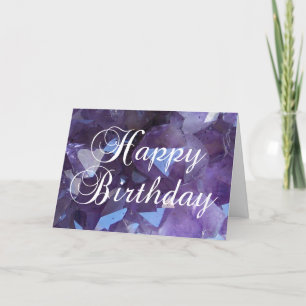 Lila Amethyst Februar Geburtsstein Alles Gute zum Karte