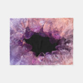 Lila Amethyst Fleecedecke (Vorderseite (Horizontal))