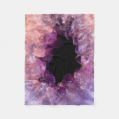 Lila Amethyst Fleecedecke (Vorderseite)