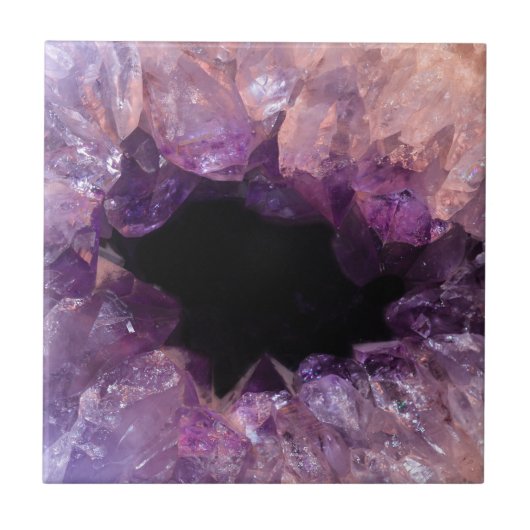 Lila Amethyst Fliese (Vorderseite)