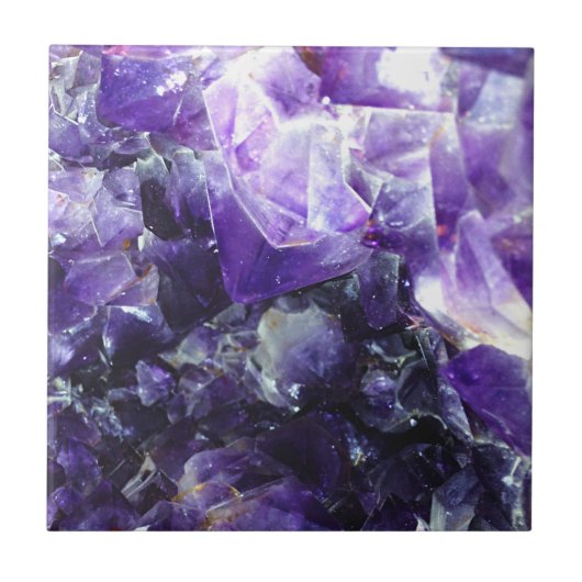 Lila Amethyst Fliese (Vorderseite)