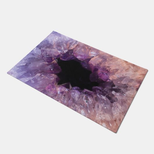 Lila Amethyst Fußmatte (Schrägansicht)