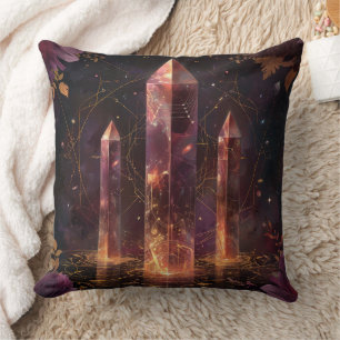 Lila Amethyst-Galaxie Fantasy-Muster Kissen