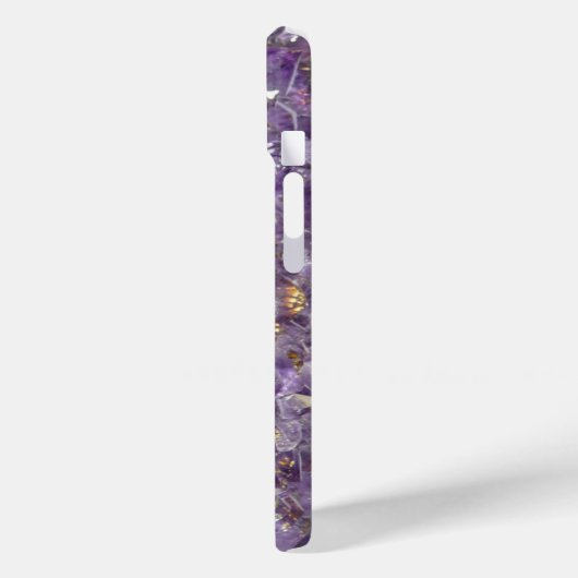 Lila Amethyst Gemstone Custom Case-Mate iPhone Hülle (Rückseite / Links)