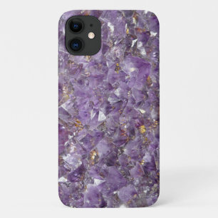 Lila Amethyst Gemstone Custom Phone Case