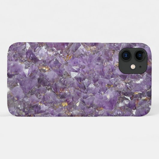 Lila Amethyst Gemstone Custom Phone Case (Rückseite (Horizontal))