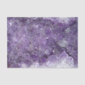 Lila Amethyst heilender Kristalledelstein Geode Seidenpapier (Vorderseite)